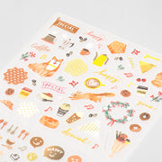 Midori Planner Stickers - Brown