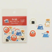 Furukawashiko Flake Stickers - Japanese Icons