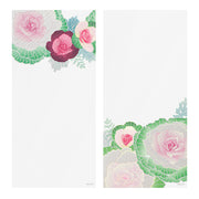 Silk Screened Flowering Cabbage Message Pad