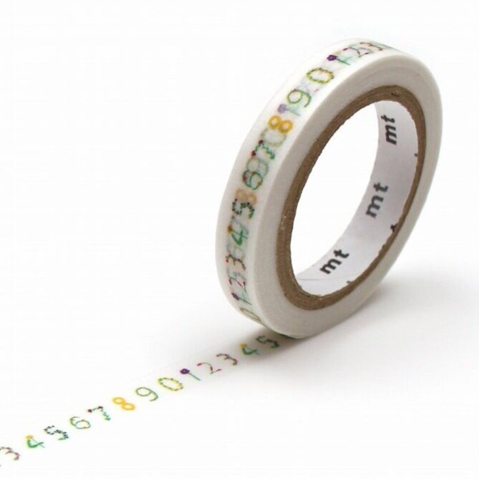 Sou Sou Numbers 7mm | Slim Washi Tape