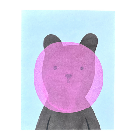 BIG Bubble Bear Card