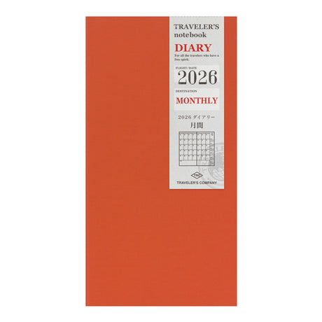 TRAVELER'S notebook 2026 Monthly Journal Refill