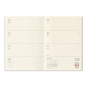 TRAVELER'S notebook Passport Size - Diary 2027 Weekly