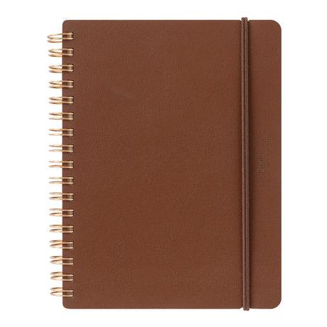 Midori Ring Notebook Grain B6 Variant - Dark Brown