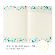 Midori B6 Yuru Log Notebook - Floral