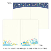 Midori B6 Yuru Log Notebook - Floral