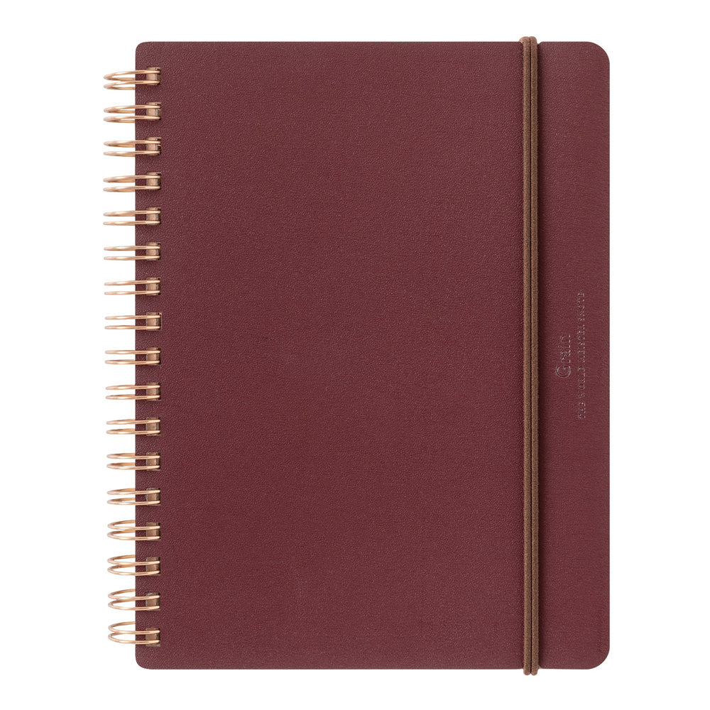 Midori Ring Notebook Grain B6 - Red