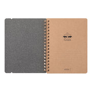 Midori Ring Notebook Grain B6 - Red