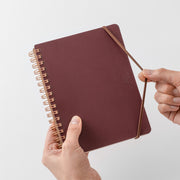 Midori Ring Notebook Grain B6 - Red