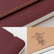 Midori Ring Notebook Grain B6 - Red