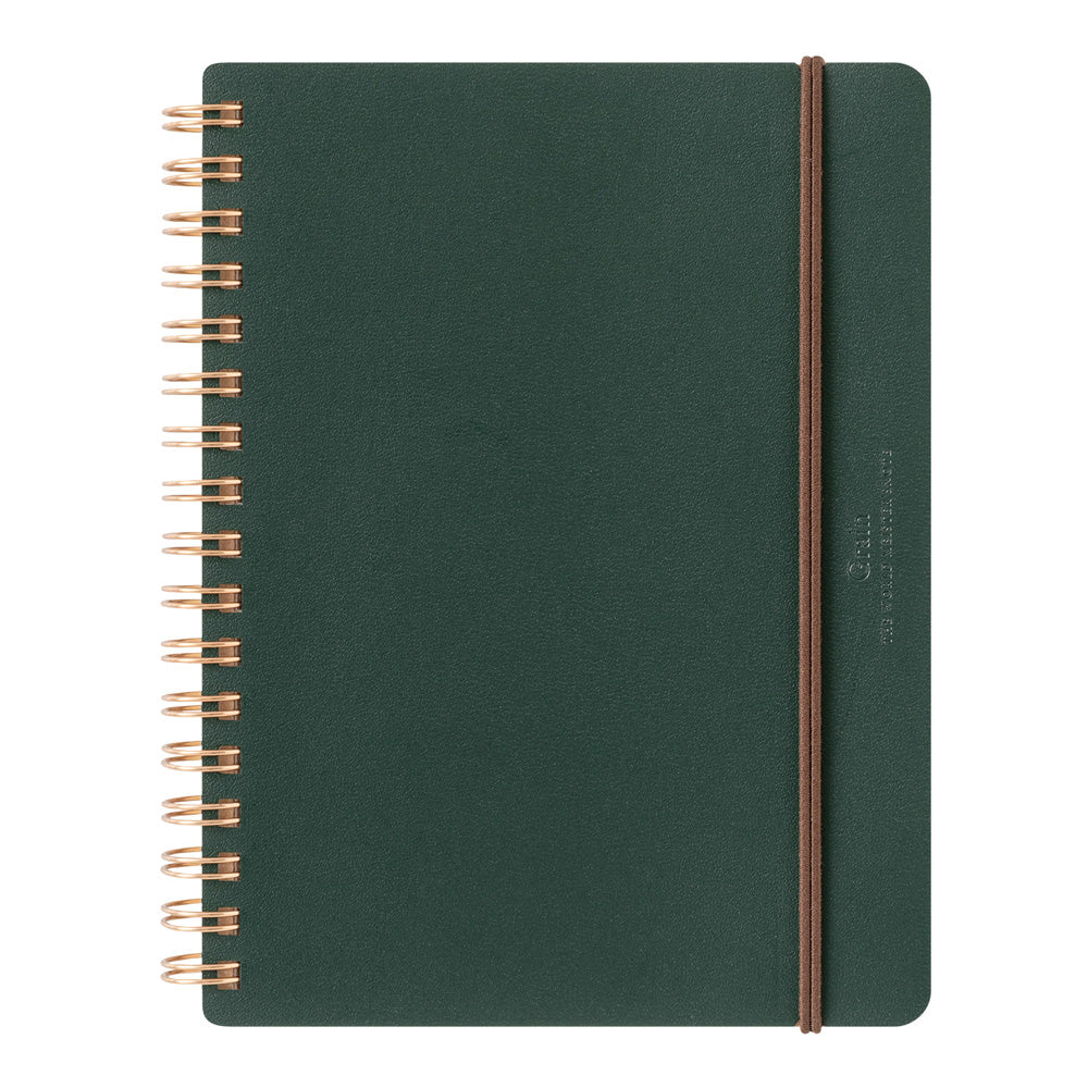 Midori Ring Notebook Grain B6 - Green