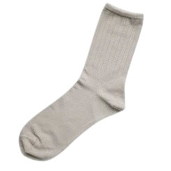Hakne Smooth Silk Socks | Oatmeal