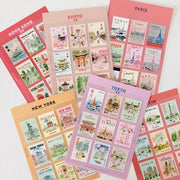 L’apres-midi Postage Stamp Stickers | Asst
