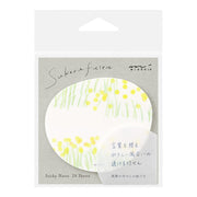 Midori Translucent Sticky Notes | Yellow flowers