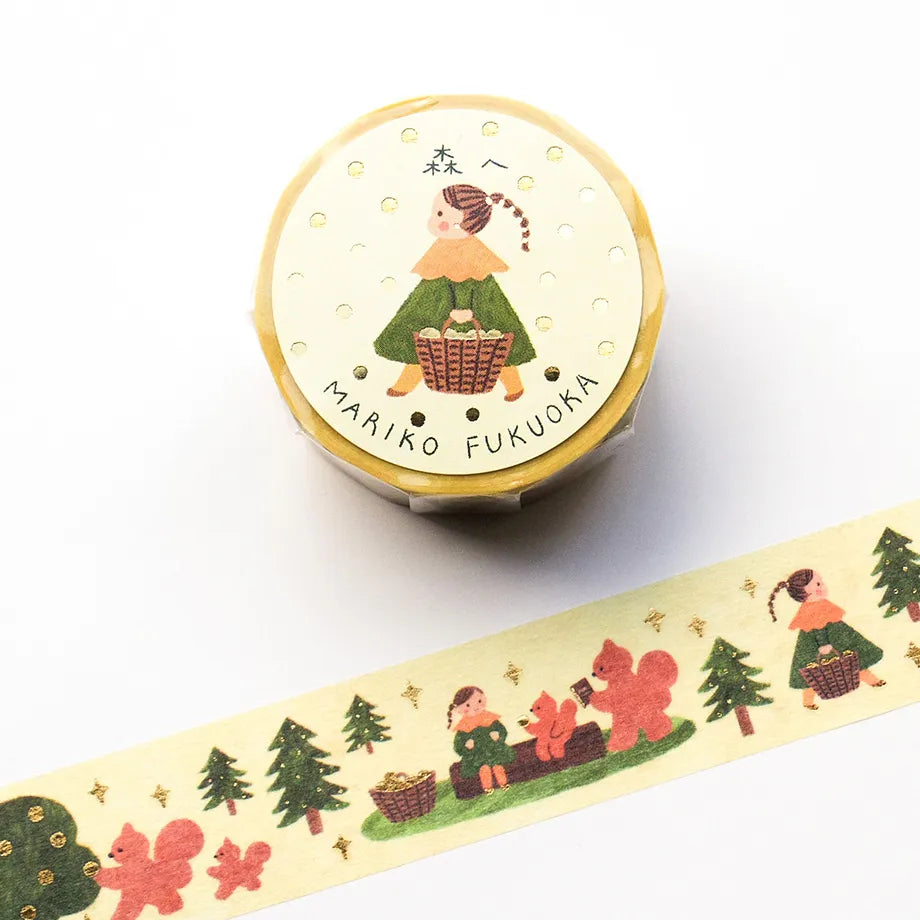 Mariko Fukuoka Foil Stamped Masking Tape | To the Forest
