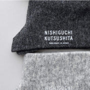 Nishiguchi Kutsushita Cashmere Wool Socks | Light Grey | Small Only