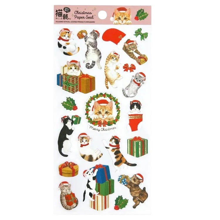 Cat Club Christmas Stickers