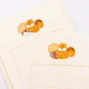 Furukawa Paper Mini Letter Set - Acorn Squirrel