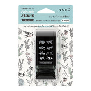 Paintable Rotating Stamp | Flower & Bird