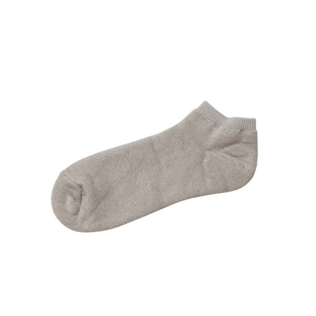 Nishiguchi Kutsushita Linen Cotton Pile Anklet Socks | Light Gray
