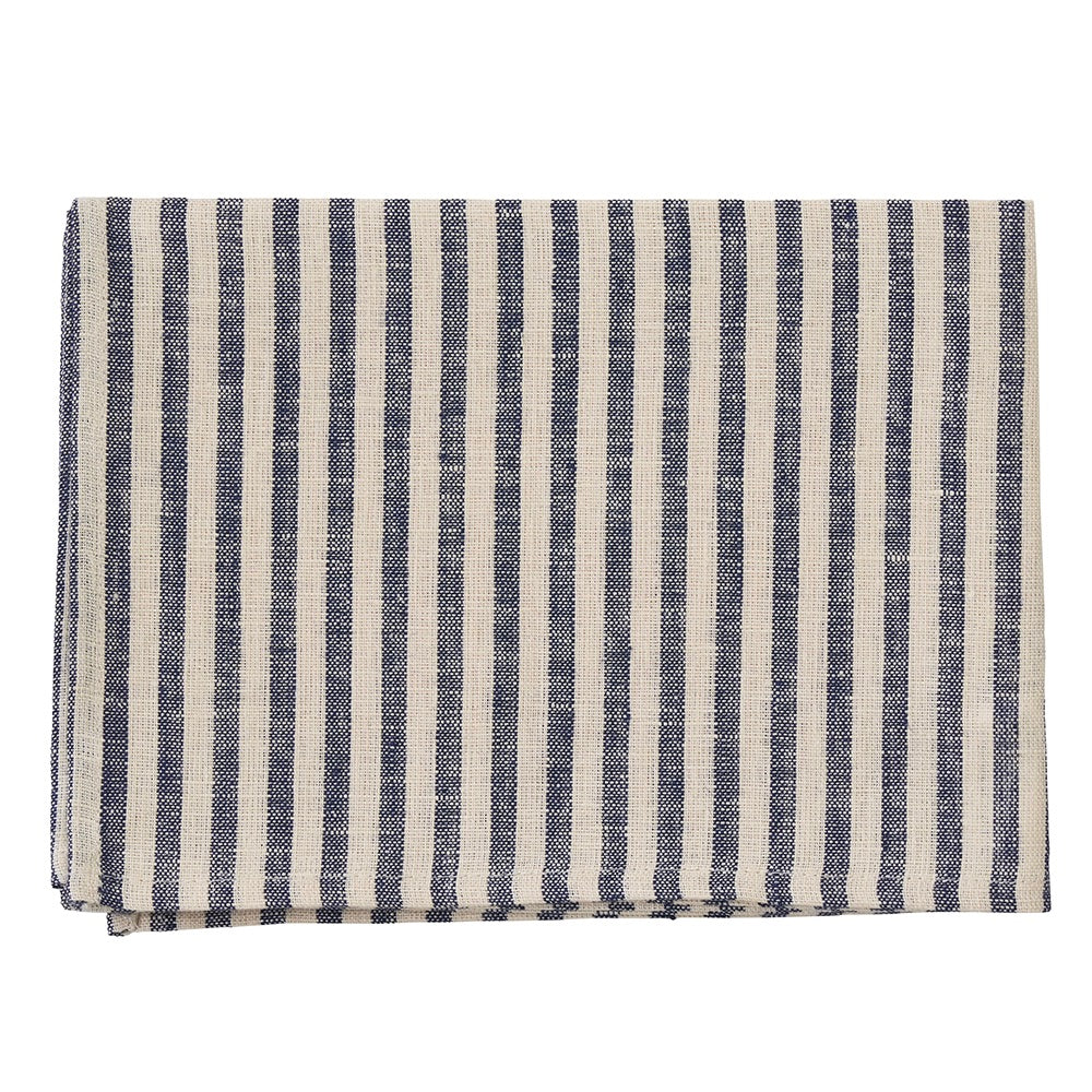 Navy & Oatmeal Stripe (Jasper) | Linen Kitchen Cloth