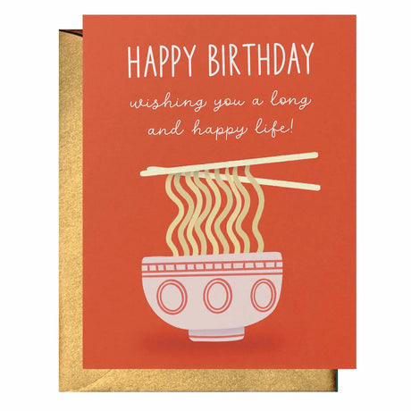 Happy Birthday Noodles Card