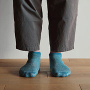 Nishiguchi Kutsushita Linen Cotton Pile Anklet Socks | Lake Blue