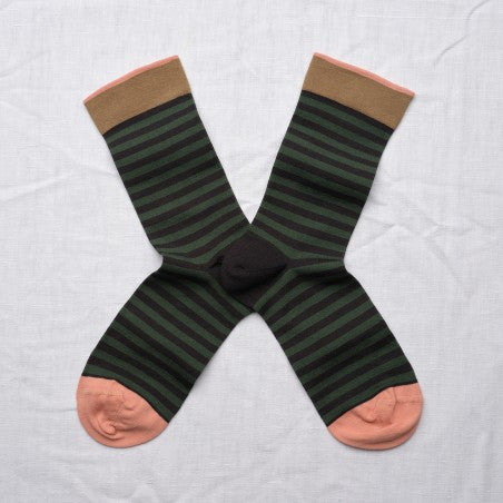 Bonne Maison False Black Stripe Sock