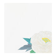 Silk Screened Peony Letter Pad