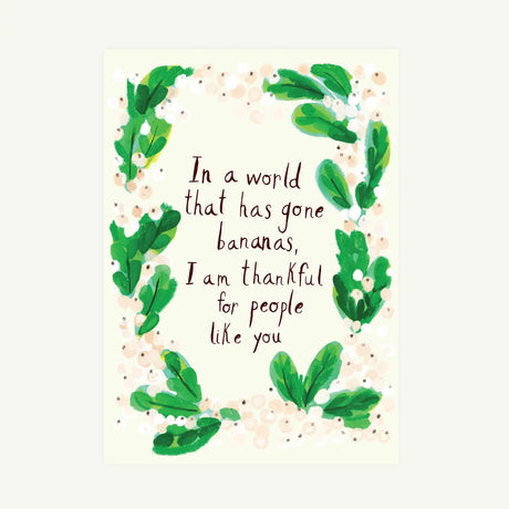 Bananas |Thankful Card