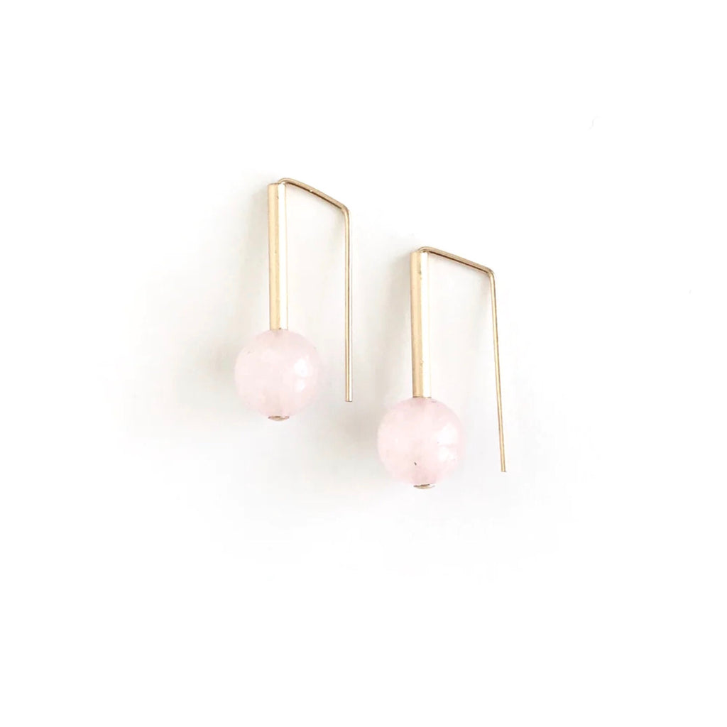 Rose Quartz Everyday Earrings