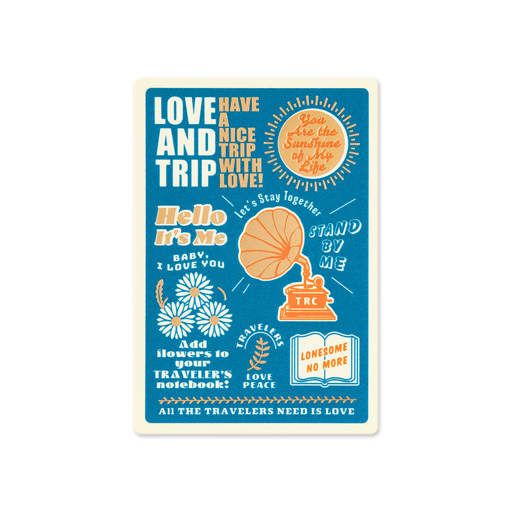 Traveler's Love & Trip | Plastic Sheet| Passport