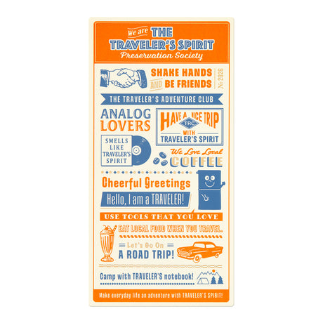 TRAVELER'S notebook 2026 Clear Plastic Sheet