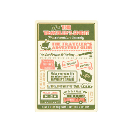 TRAVELER'S notebook 2026 Clear Plastic Sheet | Passport Size