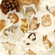 Ippai Flake Stickers | Lots of Cute Small Animals