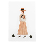 Necktie Friends Rabbit Guitar Postcard Set
