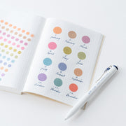 TSUKI no IRO Transparent Dot Stickers | Asst. Sizes