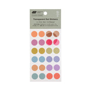 TSUKI no IRO Transparent Dot Stickers | Asst. Sizes
