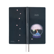 HOBONICHI TECHO 2025 | WEEKS | HIROKO KUBOTA : Night Cherry Blossoms Snow Globe