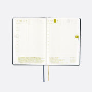 HOBONICHI TECHO HON 2025 | A6 | SLASH: NAVY | ENGLISH