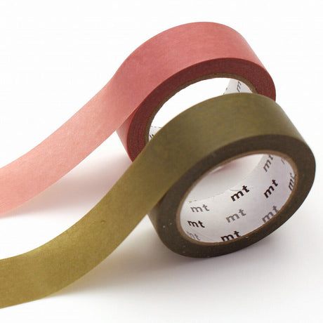MT Upcycle 2 pack Washi Tape | Rose Pink and Uguisu