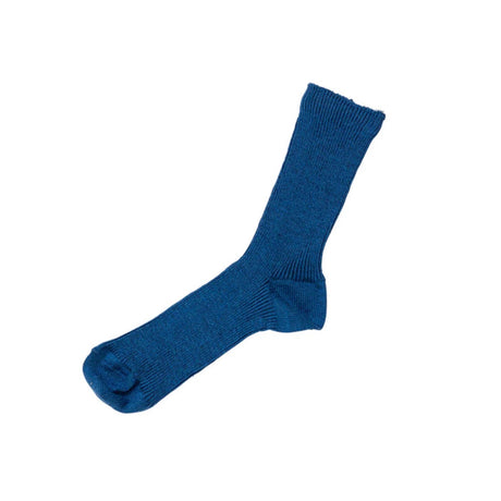 Hakne Linen Ribbed Socks | Lapislazuli