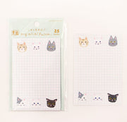 Furukawashiko Cat Face Sticky Notes