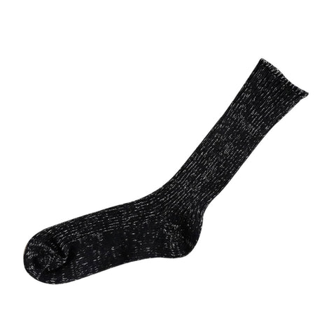 Nishiguchi Kutsushita Hemp Cotton Ribbed Socks | Midnight