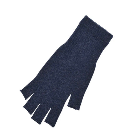 Memeri Merino Wool Fingerless Gloves | Navy
