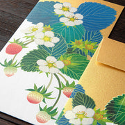 Silk Screened Washi Envelopes | Strawberry