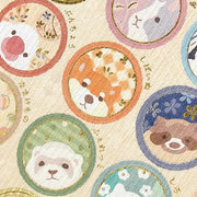 Japanese Style Sticker | Animals faces w/ Foil Stickers