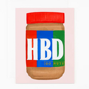 HBD , Go Nuts | Peanut Butter Card