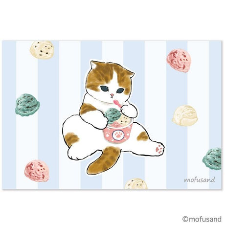 Mofusand Summer Ice Cream Postcard