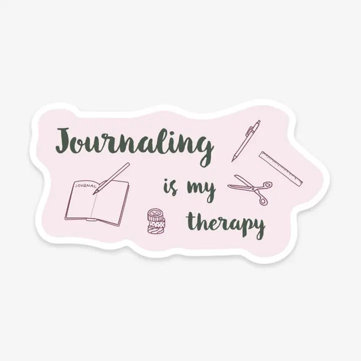 Kartotek Vinyl Sticker | Journaling Is My Therapy